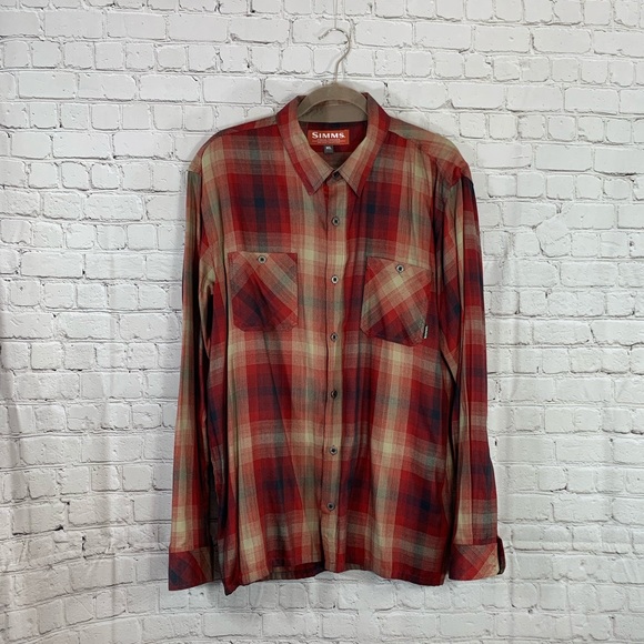 SIMMS Other - Simms Long Sleeve Button Down Red Plaid XL Outdoor